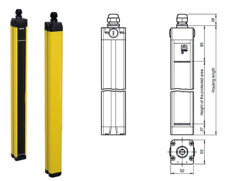 IDEM Type 4 Safety Light Curtains DBI Control
